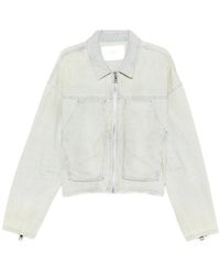 Purple Brand - Striped Zip Jacket - Lyst