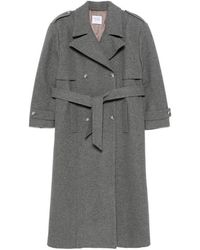 LE SULLY STUDIO - Double-Breasted Belted Coat - Lyst