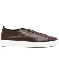 Henderson - Leather Lace-Up Sneakers - Lyst