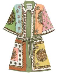 ALÉMAIS - Contina Printed Mini Dress - Lyst