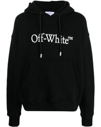 Off White c o Virgil Abloh Cotton Bookish Flower Skate Hoodie in White for Men Lyst