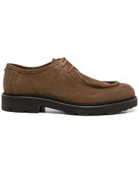 Canali - Suede Lace-Up Shoes - Lyst
