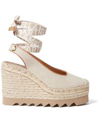 Stella McCartney - Wedge Boots Raffia - Lyst