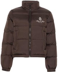 Sporty & Rich - Logo-Embroidered Quilted Jacket - Lyst