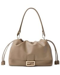 Fendi - Neutrals Tote Bags - Lyst