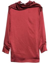 THE NINA STUDIO - Cowl-Neck Blouse - Lyst