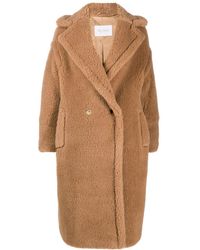 Max Mara Teddy Double-breasted Coat - Brown