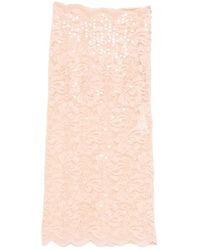 Rabanne - Sequin Lace Midi Skirt - Lyst