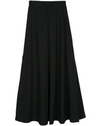 Balenciaga - Wool Pleated Maxi Skirt - Lyst