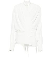 IRO - Scarf-Neck Draped Blouse - Lyst