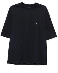 Emporio Armani - Crew Neck T-Shirt With Logo Print - Lyst