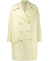 Givenchy Oversized Peacoat - Yellow