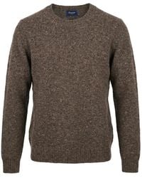 Drumohr - Flecked-Knit Wool Sweater - Lyst
