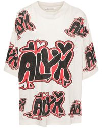 1017 ALYX 9SM - Graphic-Print Distressed T-Shirt - Lyst