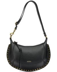 Isabel Marant - 'Oskan Moon' Full-Grain Leather Bag - Lyst