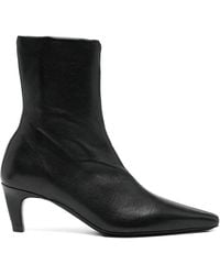 Jude - Pointed-Toe Leather Boots - Lyst