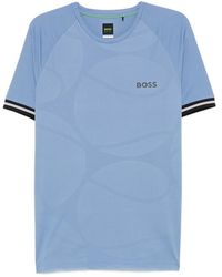 BOSS - Active Slim-Fit T-Shirt With Tennis-Ball Eming - Lyst