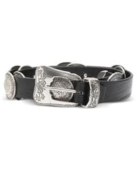 Eraldo - Engraved-Buckle Belt - Lyst