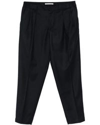 BRIGLIA - Pleated Wool Trousers - Lyst