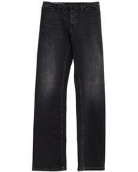 Gucci Straight Leg Logo Jeans in Black for Men | Lyst