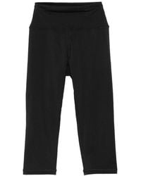 Sporty & Rich - Logo-Print Cropped Leggings - Lyst