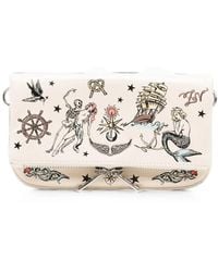 Zadig & Voltaire - Mini Rock Tattoo Clutch Bag - Lyst