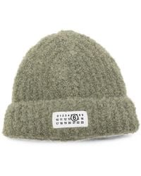 MM6 by Maison Margiela - Logo-Patch Beanie Hat - Lyst