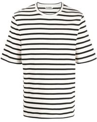 Jil Sander - Short-Sleeved T-Shirt With + Logo Label Stitched On Back - Lyst