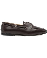 Henderson - Paola Eyelet Lace-Up Boat Shoes - Lyst