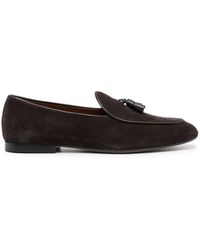 Tod's - Tassel-detail Suede Loafers - Lyst