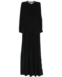 RIXO London - Lace-Trim Long-Sleeve Dress - Lyst