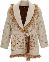 Alanui - Bandana-Print Cardigan - Lyst