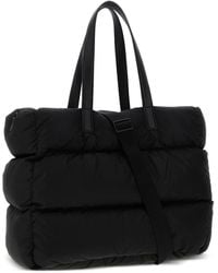Moncler Aq Drawstring Tote Bag in Black for Men | Lyst