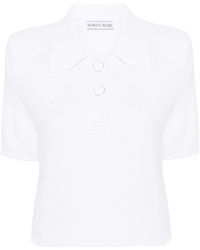 ROWEN ROSE - Logo-Embroidered Polo Shirt - Lyst