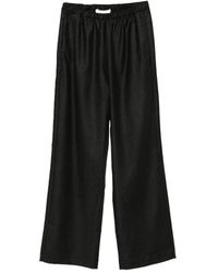 Rohe - Elasticated-Waist Wide-Leg Trousers - Lyst