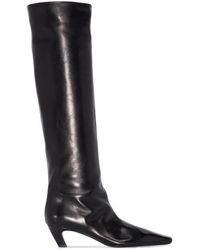KHAITE - Boots Knee-High Leather - Lyst