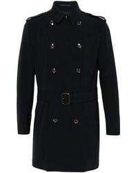 Montecore - Buttoned Belted Coat - Lyst