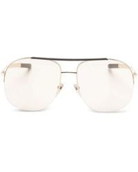 Gucci - Top-Bar Pilot Sunglasses - Lyst