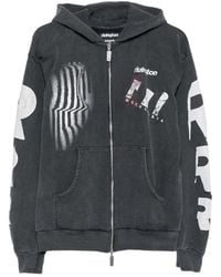 RIVINGTON roi Rebis - Graphic-Print Zip-Up Hoodie - Lyst