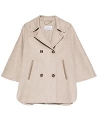 Max Mara - Aospite Double-Breasted Cape-Style Jacket - Lyst