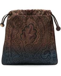 Etro - Paisley-Print Drawstring Tote Bag - Lyst