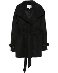 Gestuz - Gzavic Double-Breasted Belted Coat - Lyst