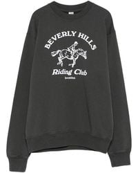 Sporty & Rich - Riding Club Crew-Neck Sweatshirt - Lyst