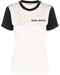 Wales Bonner - Logo-Embroidered T-Shirt - Lyst