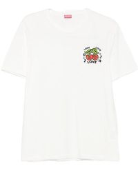 KENZO - Cherry-Embroidered T-Shirt - Lyst