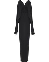 Saint Laurent - Draped Gloved Gown - Lyst