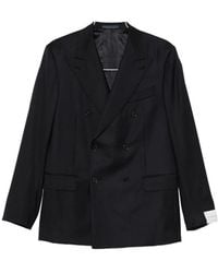 Caruso - Norma Double-Breasted Peak-Lapel Suit - Lyst