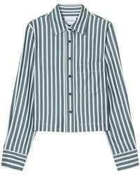 Closed - Striped Cropped Classic Shirt - Lyst
