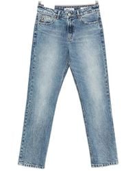 Lois - Washed Straight-Leg Denim Jeans - Lyst