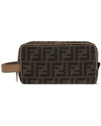 Fendi - Embroidered Jacquard Beauty Case - Lyst